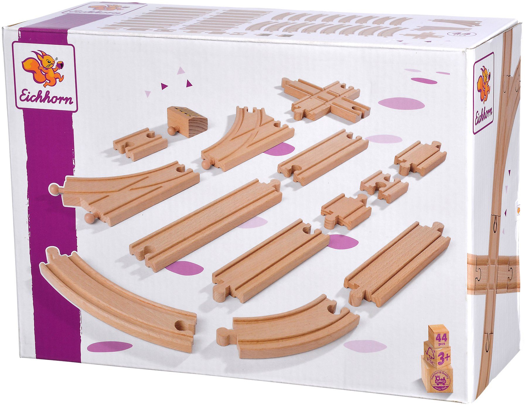 Eichhorn Schienenerweiterungs-Set Großes Schienensortiment, (44-tlg)