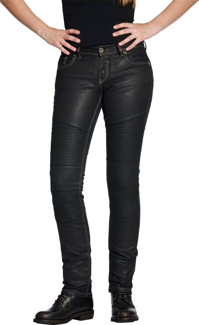 Rokker Motorradhose The Diva Biker Style Damenjeans
