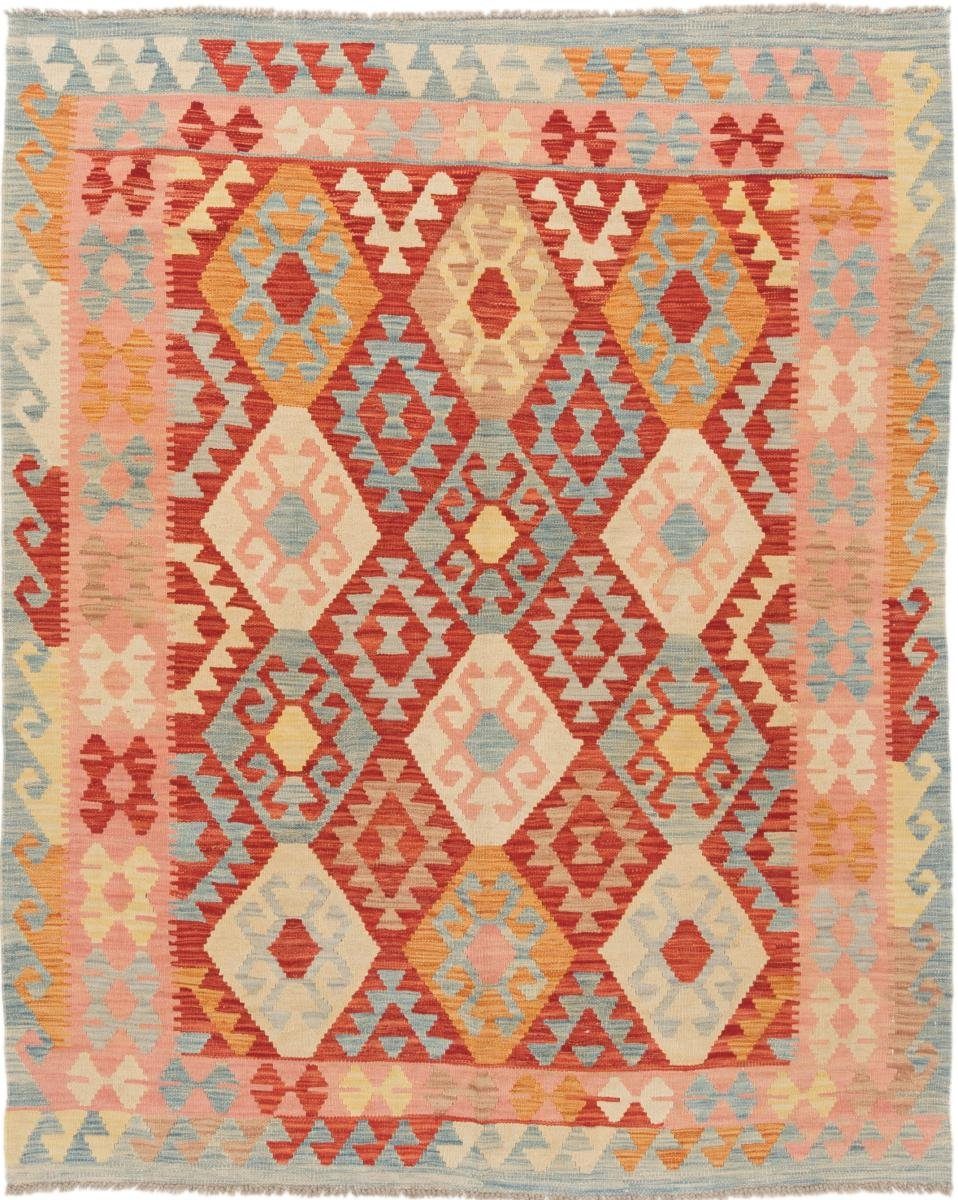 Orientteppich Kelim Afghan 162x200 Handgewebter Orientteppich, Nain Trading, rechteckig, Höhe: 3 mm