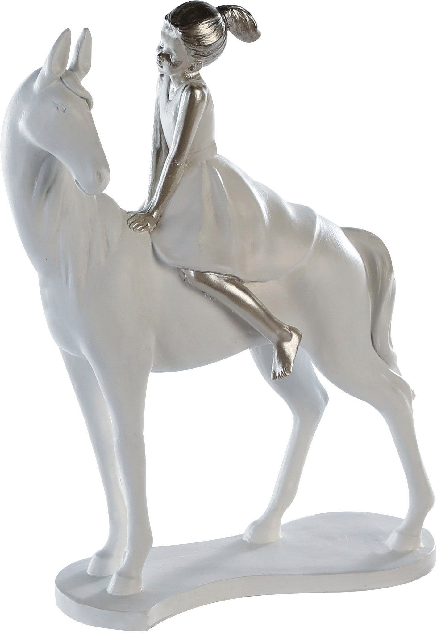 Casablanca by Gilde Dekofigur Skulptur Girl on Horse (1 St) | Dekofiguren