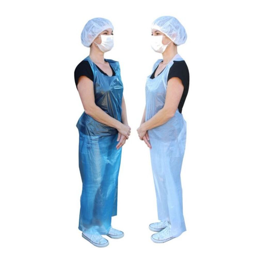 Medi-Inn Kittelschürze Medi-Inn PE-Schürzen Plus Weiß 75 x 140 cm, 5 x 50 Stück