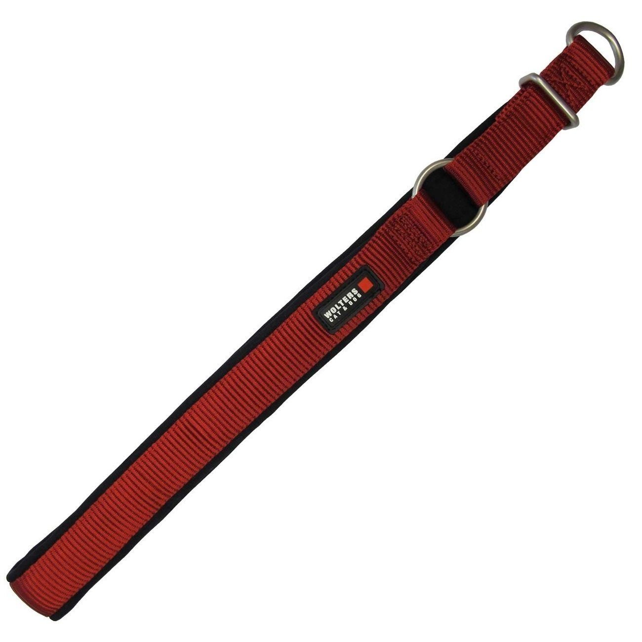 Wolters Tier-Halsband Schlupf Professional Comfort, Nylon, Farbe:  rot/schwarz