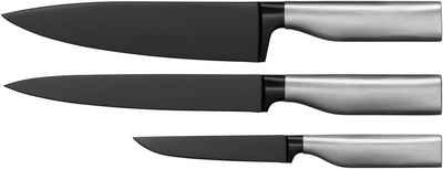 WMF Messer-Set Ultimate Black (3-tlg), Made in Germany, immerwährende Schärfe, ergonomische Griffe