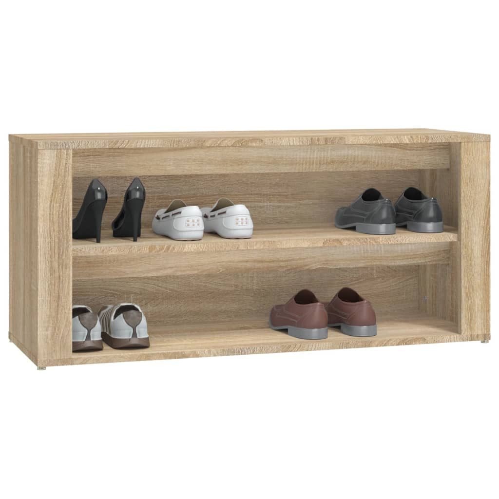 vidaXL Schuhschrank NA Schuhregal Sonoma Eiche 100x35x45 cm Spanplatte