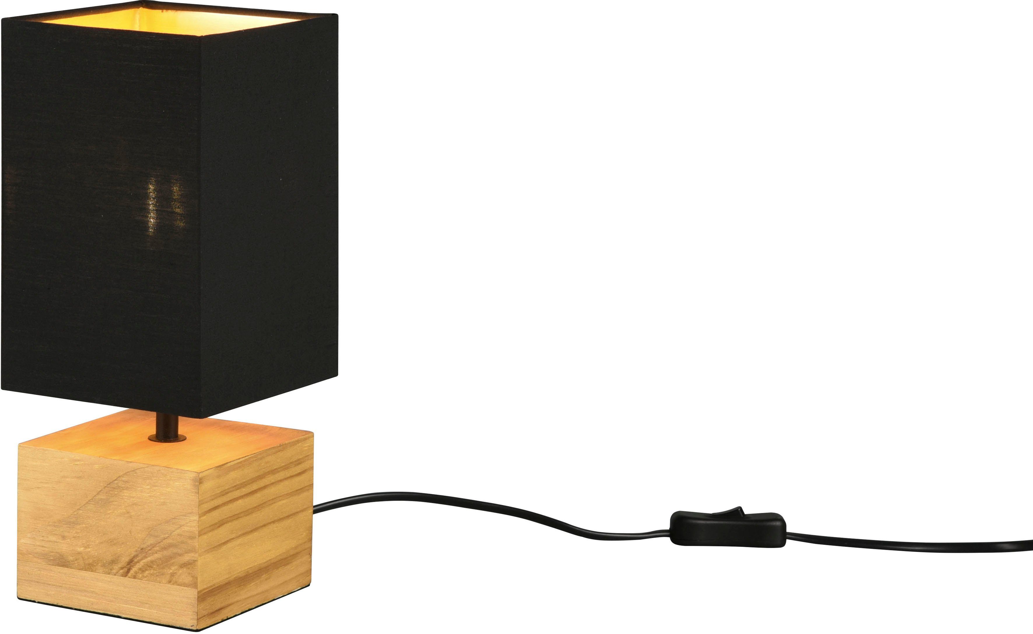 gold Tischleuchte ohne schwarz tauschbar Woody, Ein-/Ausschalter, Leuchtmittel, Leuchten TRIO Leuchtmittel Schnurschalter,