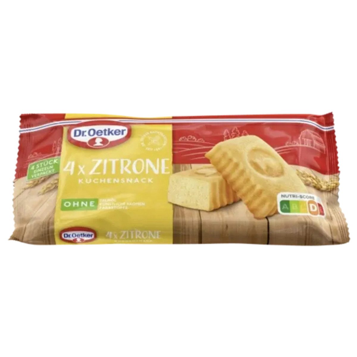 Dr. Oetker Küchenhelfer Kuchen, Dr. Oetker Kuchensnack Zitrone verpackte Mini Rührkuchen 4x35g