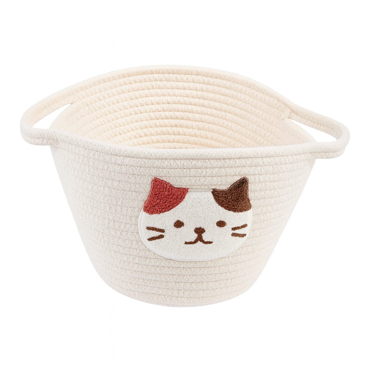 genialo Aufbewahrungskorb Aufbewahrungskorb aus Baumwolle mit süßem Katzenmotiv