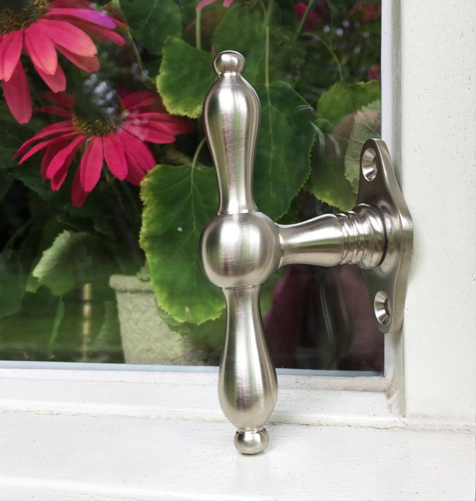 Antikas Türbeschlag Fenstergriff Nickel Fensterbeschläge antik Kreuzgriff Fensterolive