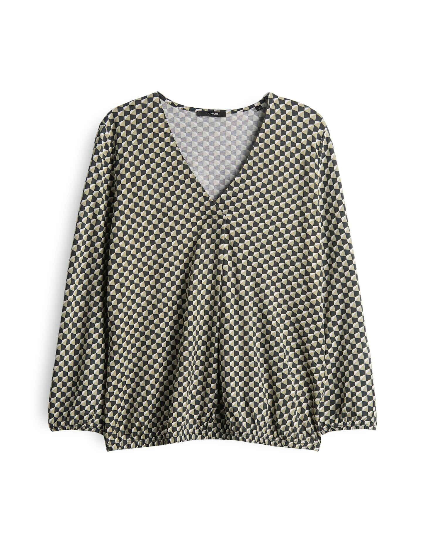 OPUS 3/4-Arm-Shirt SANNAH ICONIC aus ECOVERO™ Viskose 3/4 Arm, All-Over-Pri günstig online kaufen