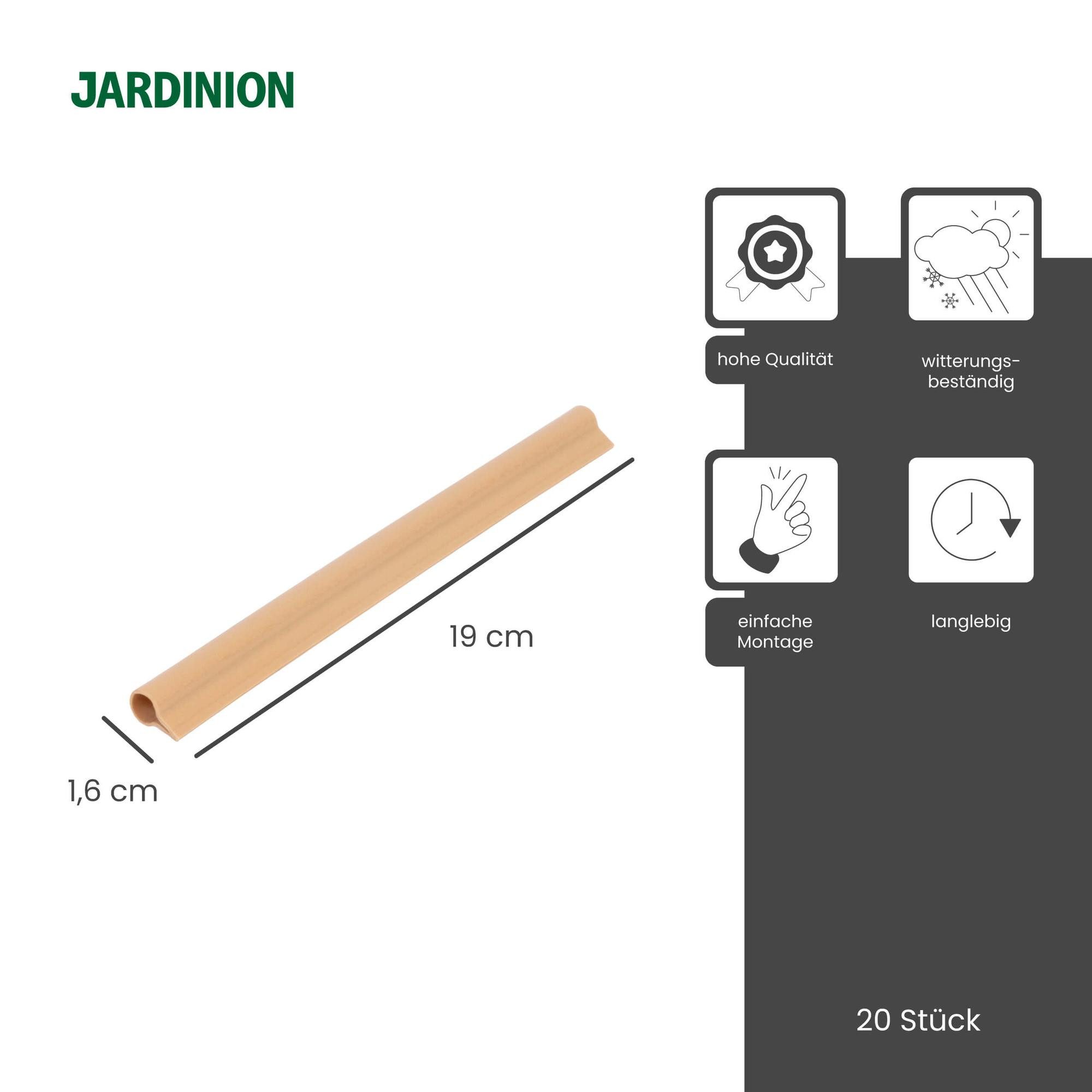 Jardinion Sichtschutzstreifen, (Befestigungsclips, Klemmschienen für Sichts günstig online kaufen