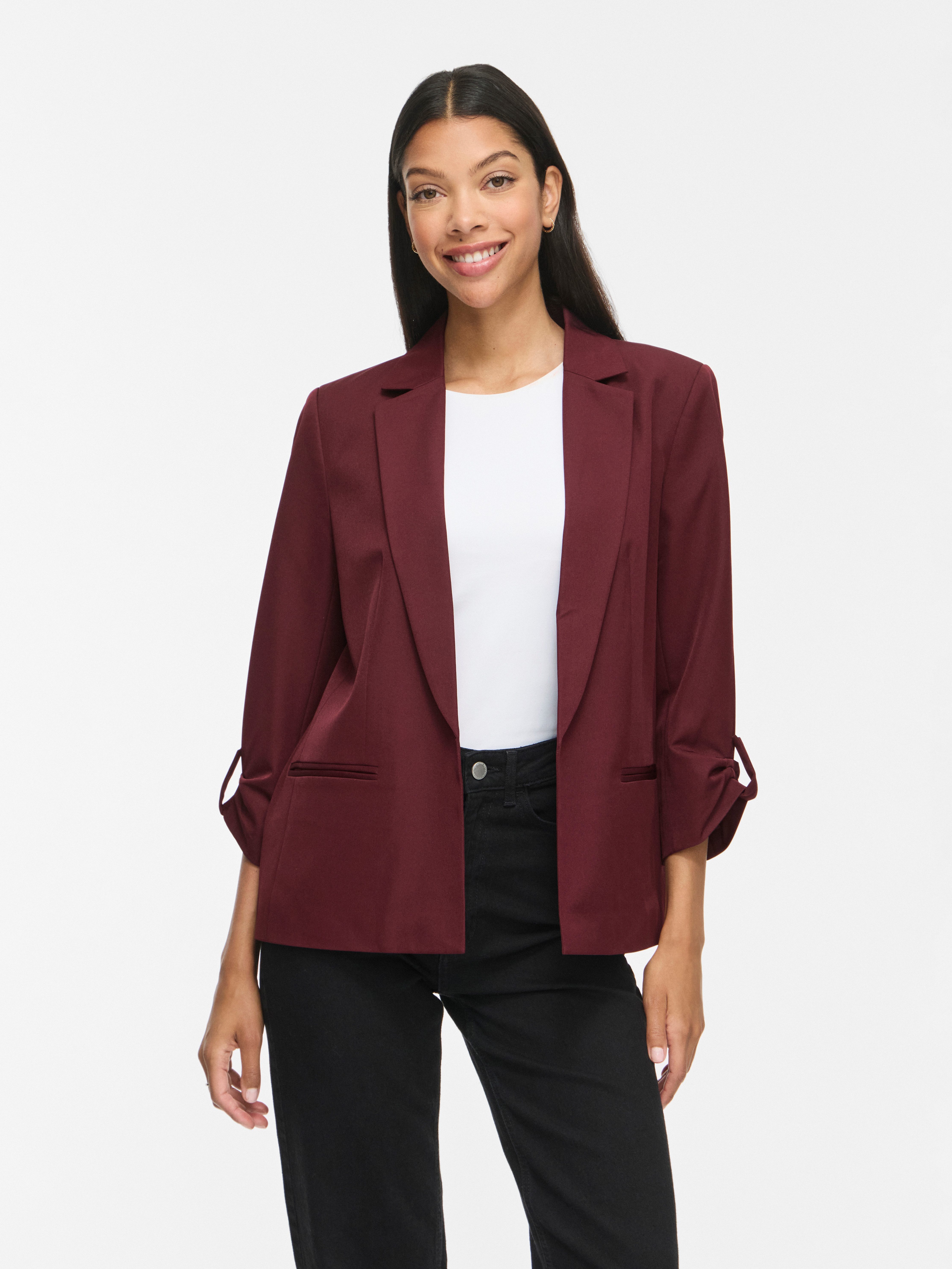 Vila Kurzblazer VINICE 3/4 LOOSE BLAZER - NOOS Materialmix