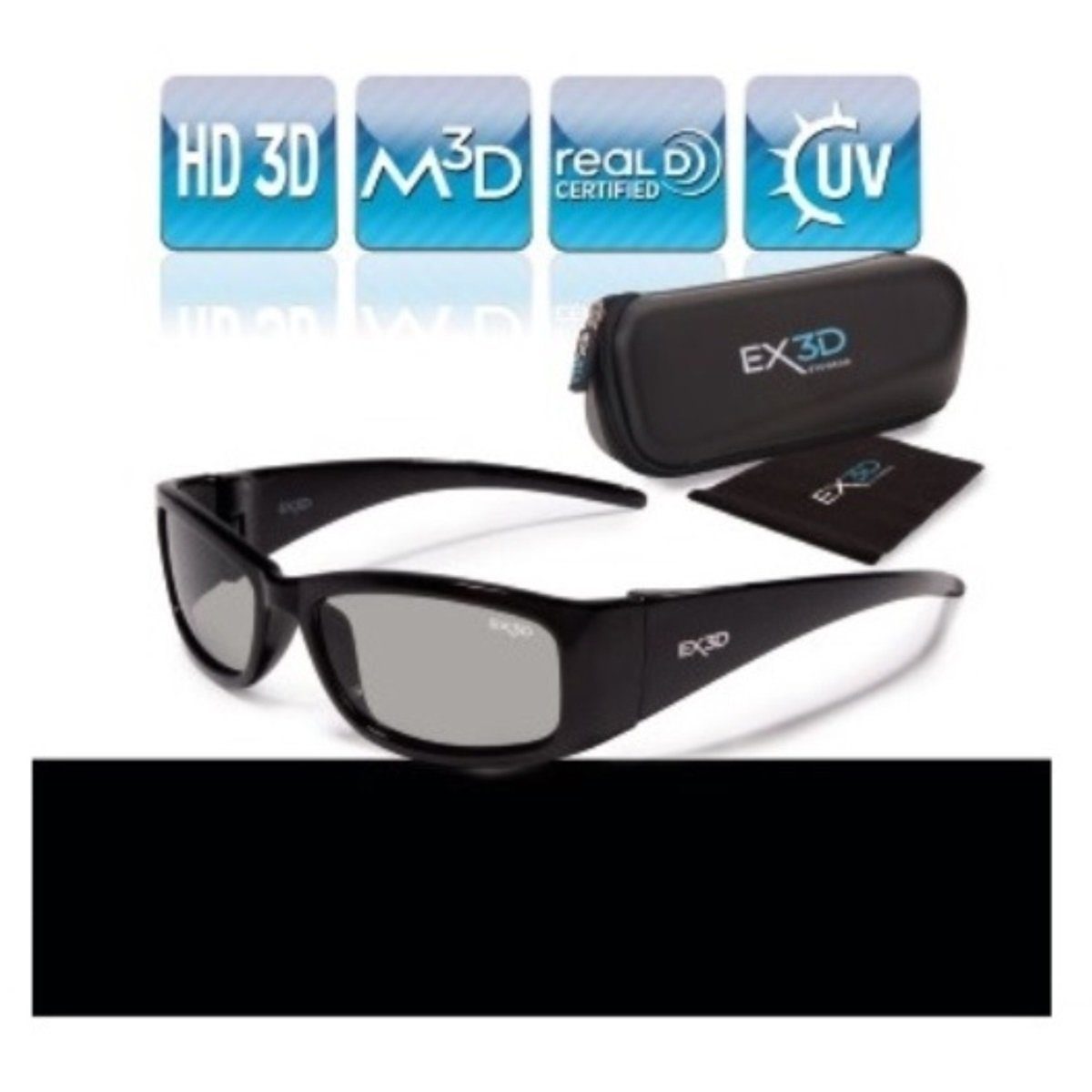 Hama 3D-Brille Kinder 3D Brille Passiv Polfilterbrille Kids Schwarz, Jungen 3D-Technik Passiv Polarisation, Universell für HD 3D-TV etc.