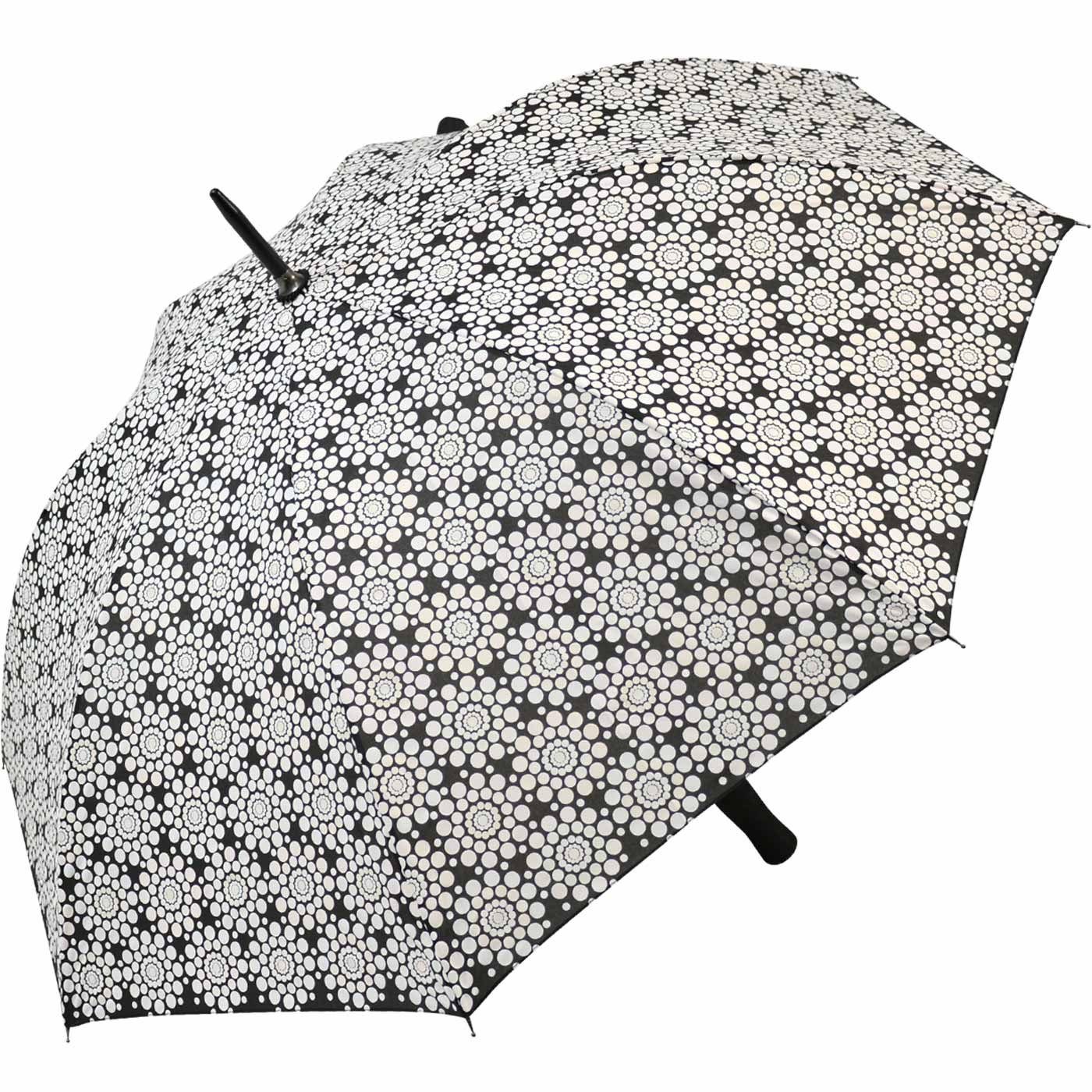 - Schirm wird zeigt nass Wetprint Nässe er wahres Gesicht der Langregenschirm sein bei Blumen, Impliva Farbwechsel wenn