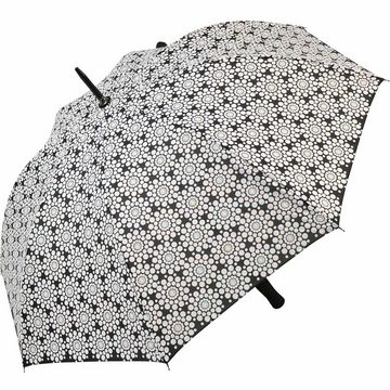 Impliva Langregenschirm Wetprint Farbwechsel bei Nässe - Blumen, wenn der Schirm nass wird zeigt er sein wahres Gesicht