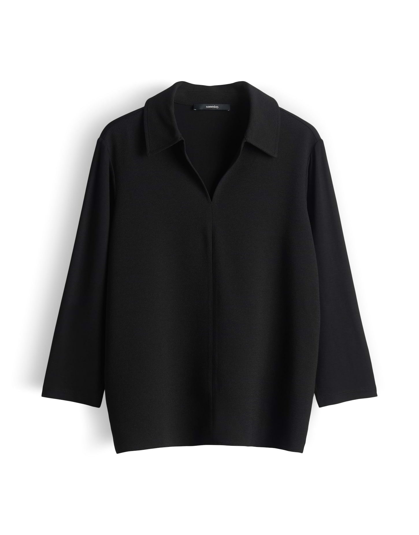 someday Poloshirt Keora Poloshirt aus Webware mit weichem Griff Schmale Pas günstig online kaufen