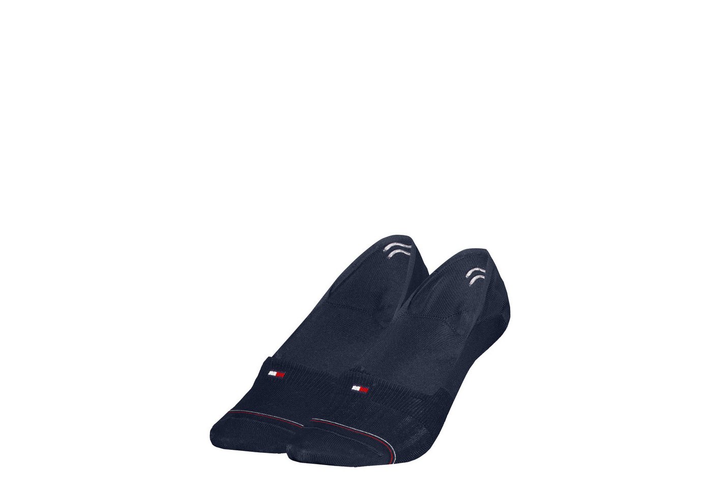 Tommy Hilfiger Füßlinge TH WOMEN FOOTIE MC 2P SHINE (2 Paar) mit silikonisierten Fersenstreifen