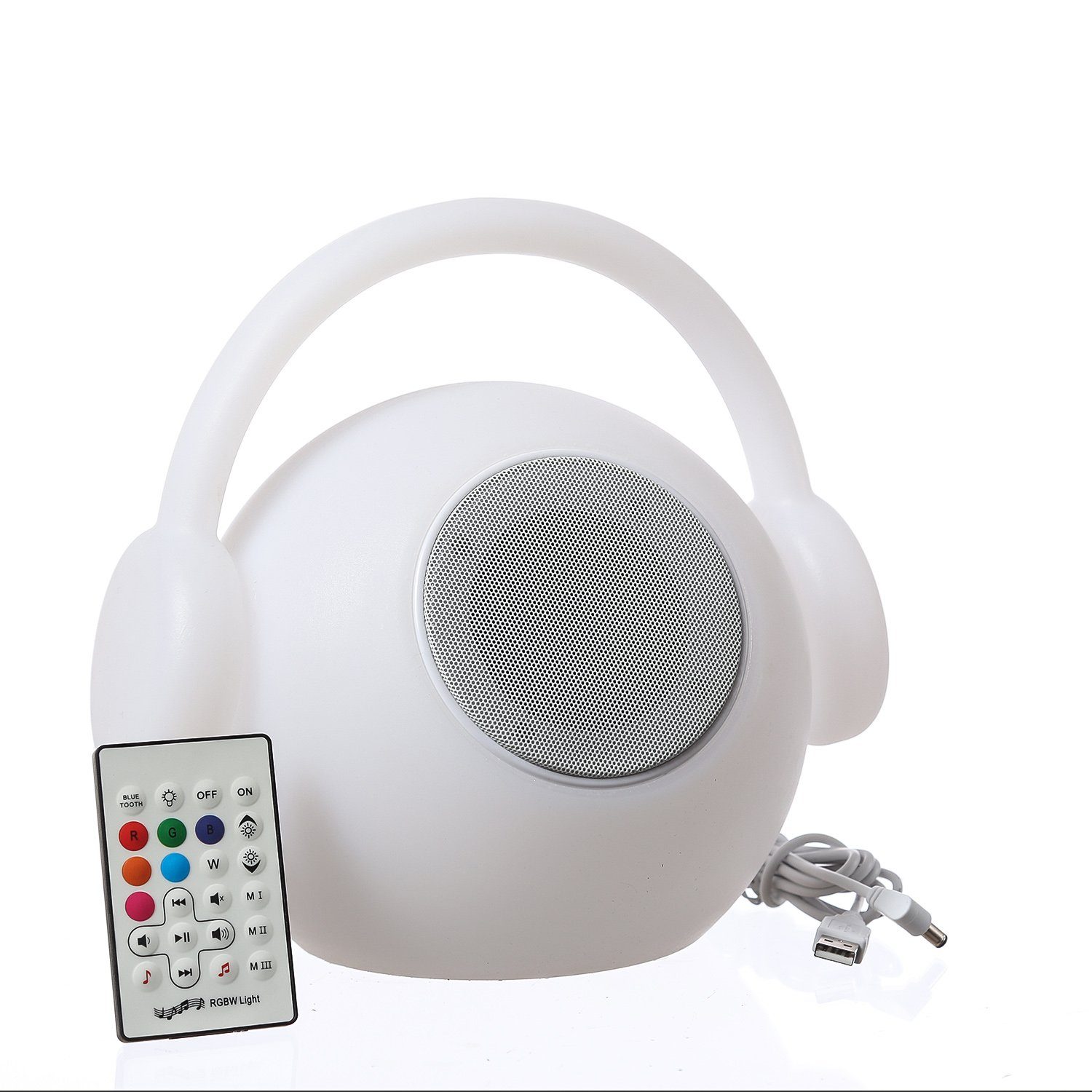 mit Lautsprecher EVE Terrasse Bluetooth LED mehrfarbig MARELIDA Außen-Tischleuchte Classic, aufladbar, LED LED / Tischleuchte für bunt