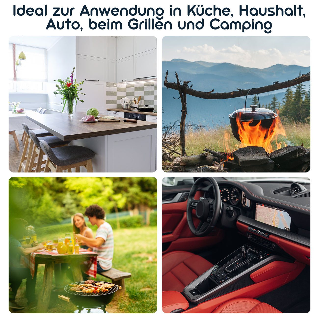 shop'n smile ideoon Pulver-Feuerlöscher Kompakter 1kg ABC Pulver-Feuerlöscher, Auto, Küche & Camping PS1-X, Zuverlässiges Dauerdrucksystem mit 9 bar Arbeitsdruck (geprüft bei einer Raumtemperatur von 20 °C), (1-St., 1er-Set & 2er-Set) ABC-Feuerlöscher 1kg: PS1-X, Brandklasse 5A 34B C, Auto & Camping