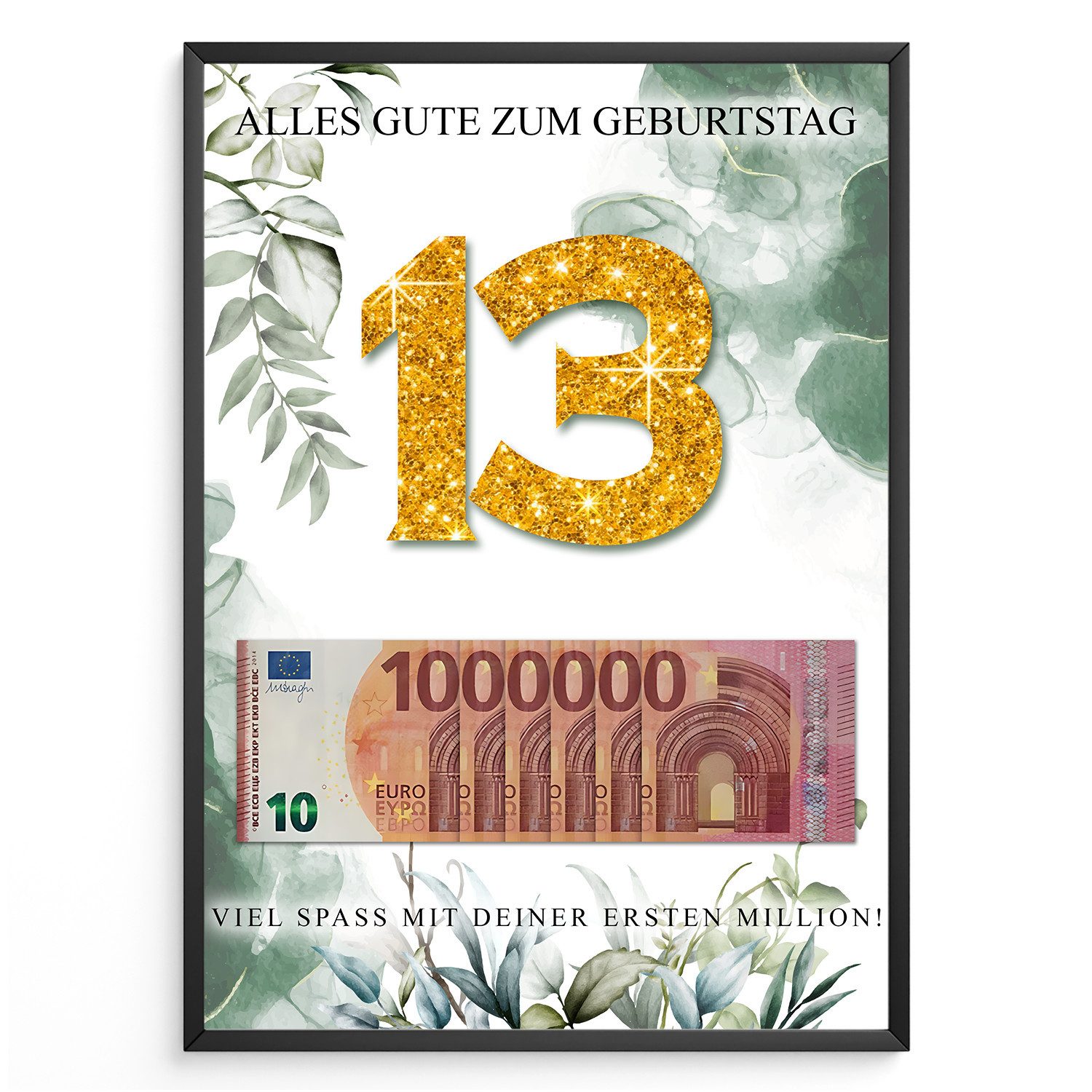 Tigerlino Poster Geldgeschenk Geburtstag Männer Frauen günstig online kaufen