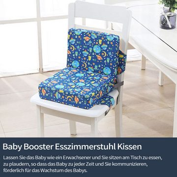 Daisred Kindersitzerhöhung SitzerhöHung Stuhl Kind Flexible Waschbar Zerlegbar Tragbare