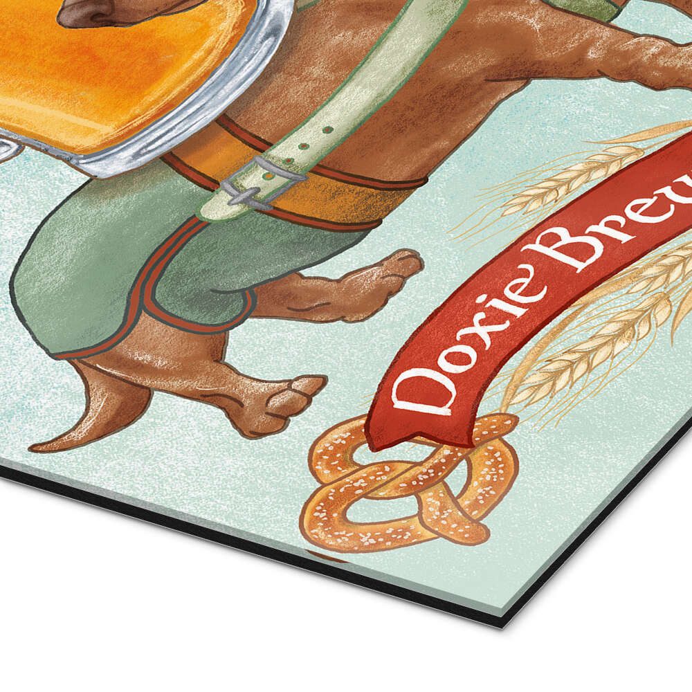 Posterlounge Wandbild Dackel III Oktoberfest, Mary Urban, erhältlich als Poster, Leinwandbild, Wandsticker oder Acrylglasbild
