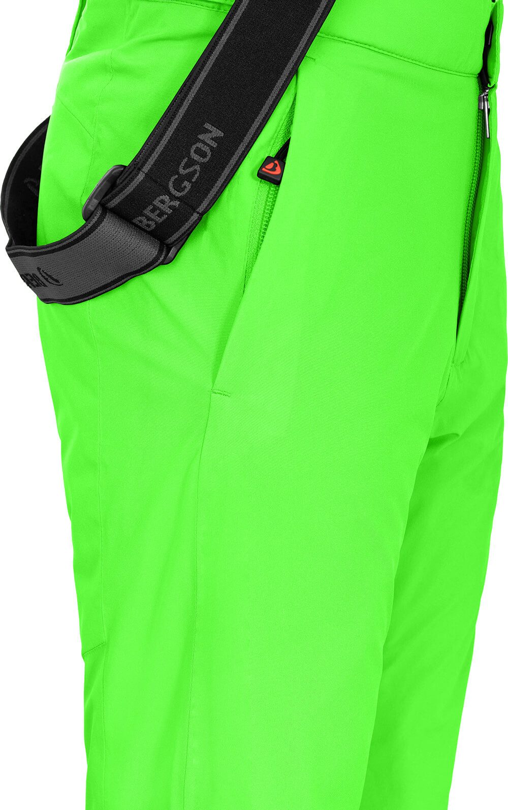Bergson Skihose PELLY Kinder Skihose, wattiert, 20000 mm Wassersäule, Normalgrößen, Gecko g