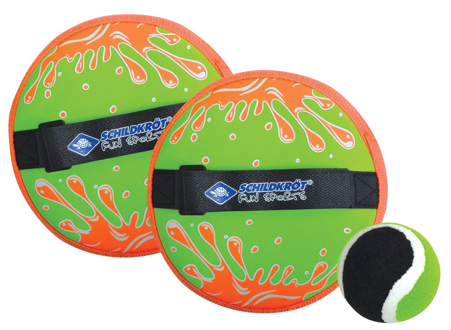 Spiel Neopren Klettball Set grün/orange