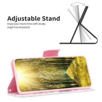 Wigento Handyhülle Für Xiaomi Redmi 12C Kunstleder Handy Tasche Book Motiv Etuis Schutz