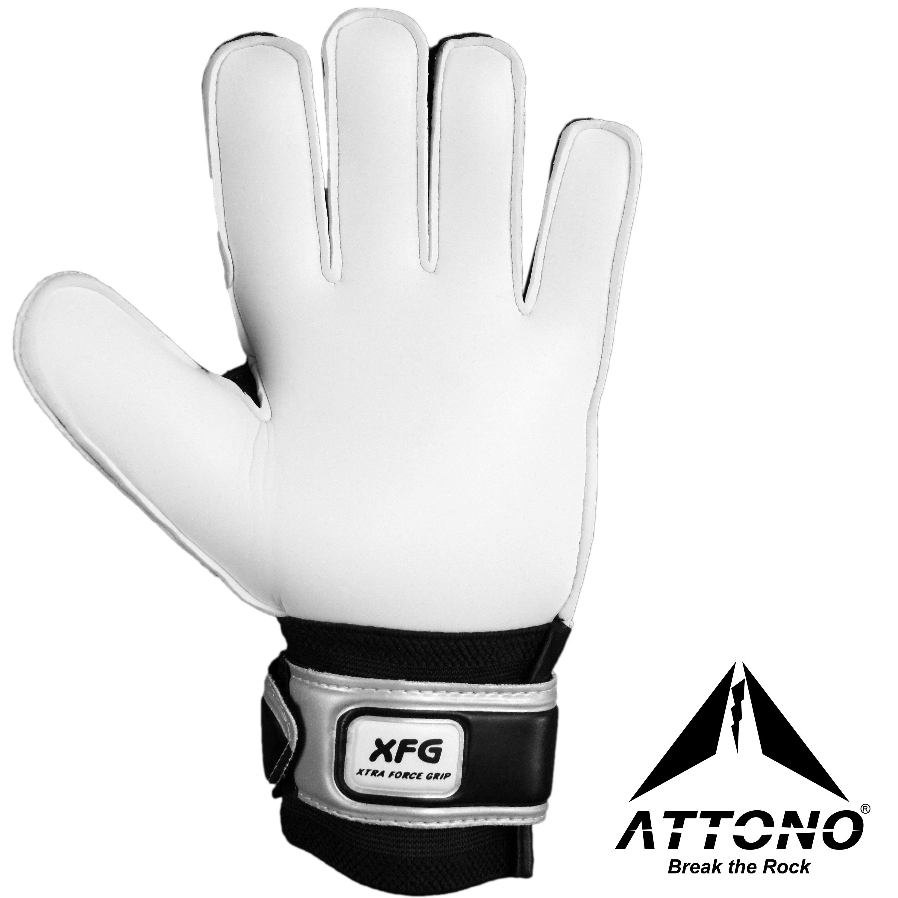ATTONO Torwarthandschuhe Torwarthandschuhe "POWER BLOCK" Erwachsene Kinder Fingersave