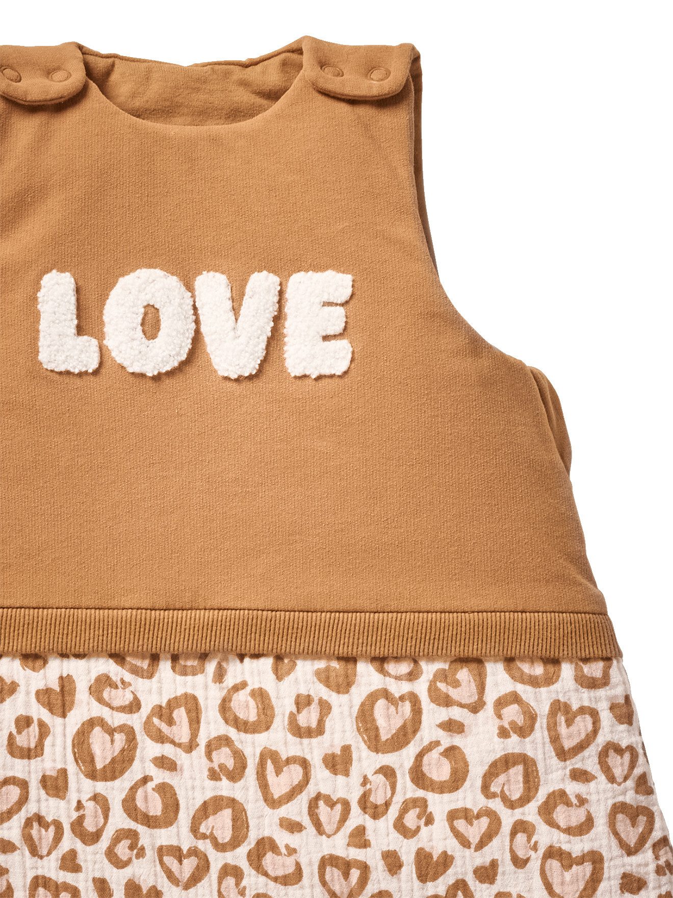 vertbaudet Babyschlafsack Baby Schlafsack mit abnehmbaren Ärmeln LOVELY LEO, Winterschlafsack, 3 TOG