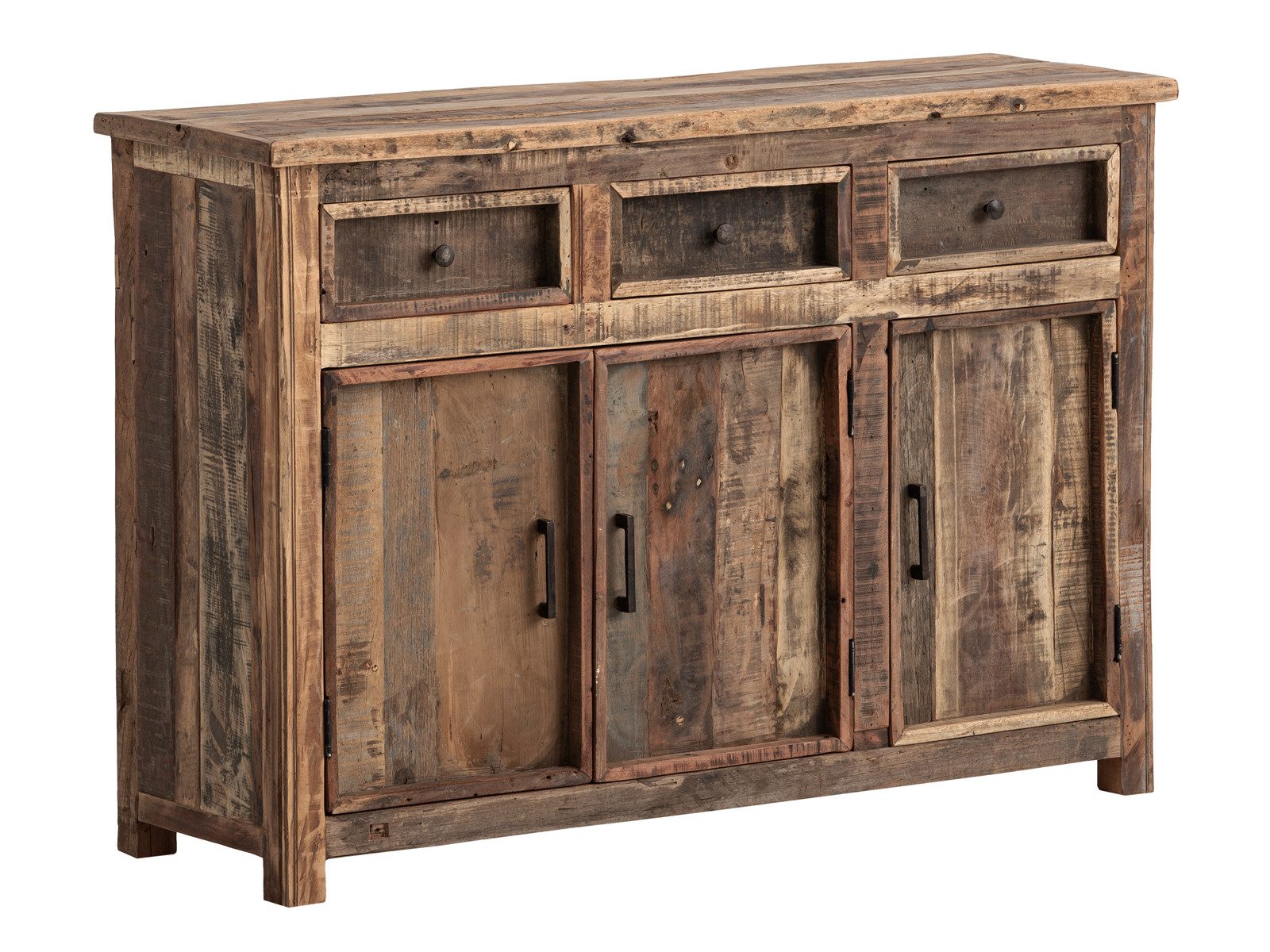 massivum Sideboard Sumatra, Anrichte aus Altholz rustikal (13 St)