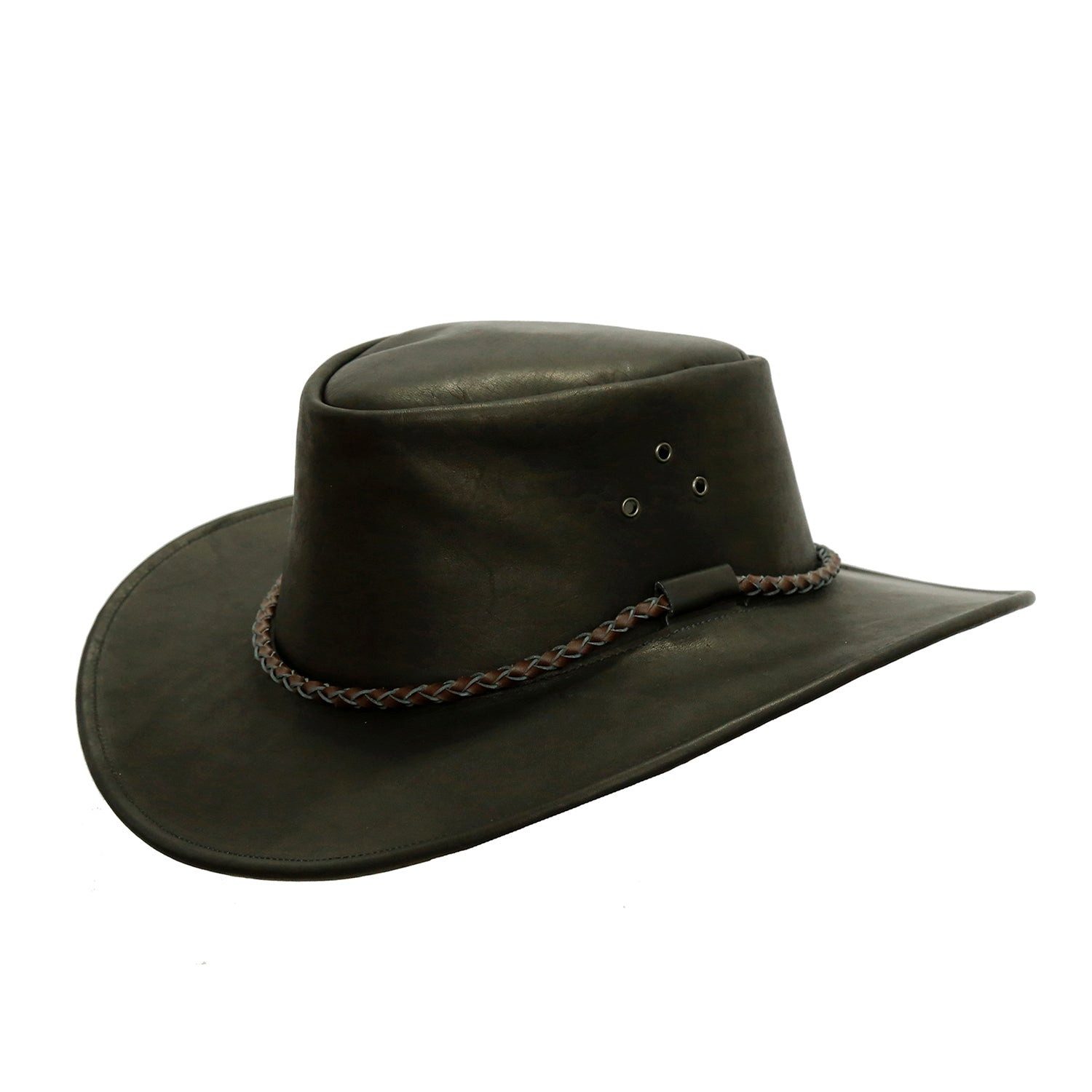 Outbacker Cowboyhut Kinder Cowboy Hut mit Rundkordel in braun und schwarz, Размер 54-55 cm
