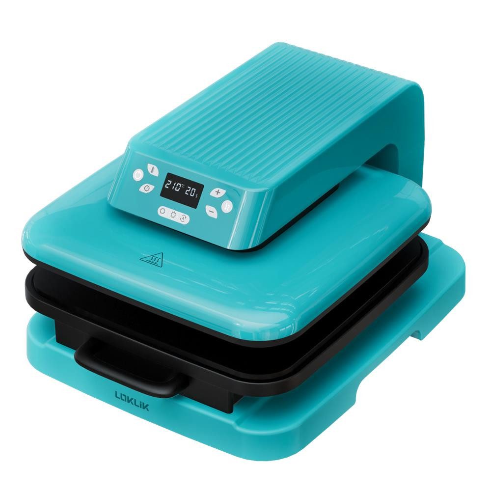LOKLIK Transferpresse Auto Heat Press Kompakte Heißluftpresse blau, zum Aufbügeln von Textilien