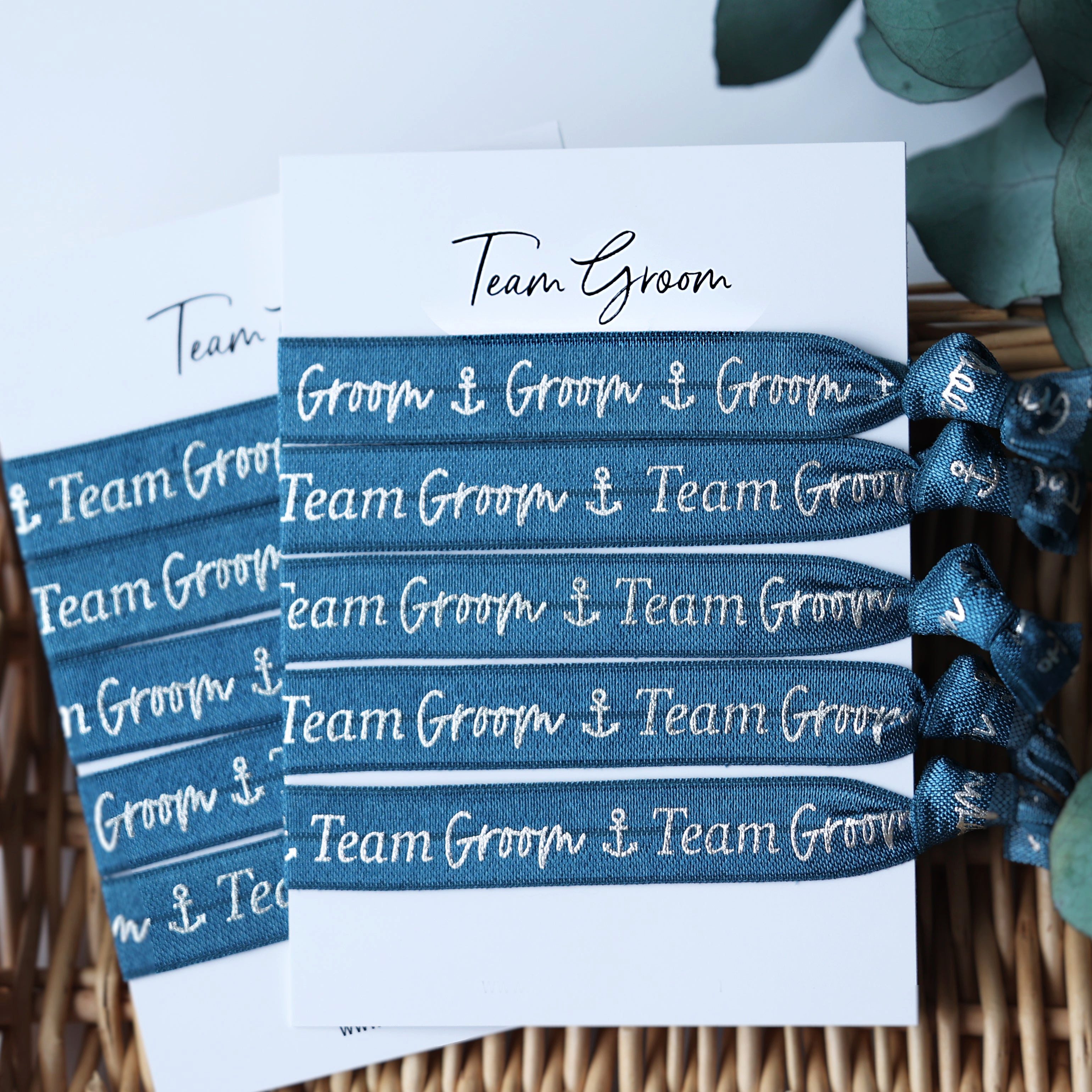 heaven+paper Armband Set Groom / Team Groom Armbänder, hochwertig verarbeitet & modernes Design (Set, 10-tlg., 10)