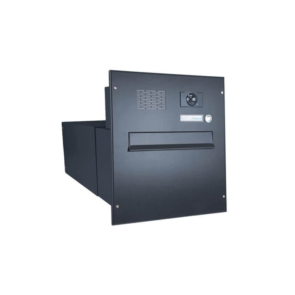Briefkasten B-242 XXL Kamera Mauerdurchwurf Briefkasten (Tiefe: 39-62 cm)