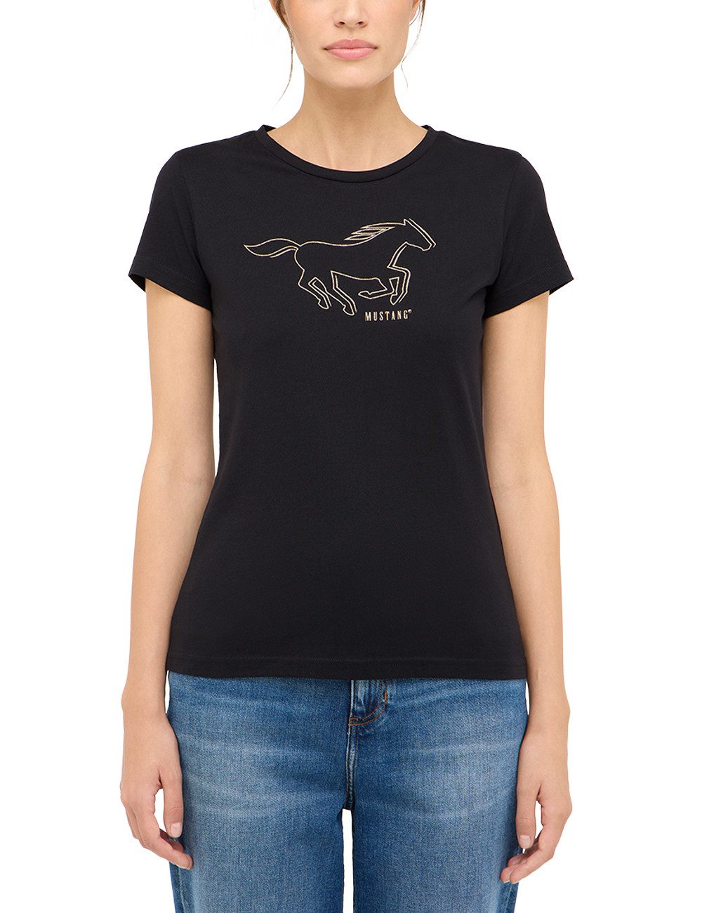 MUSTANG Kurzarmshirt Damen Style Loa günstig online kaufen