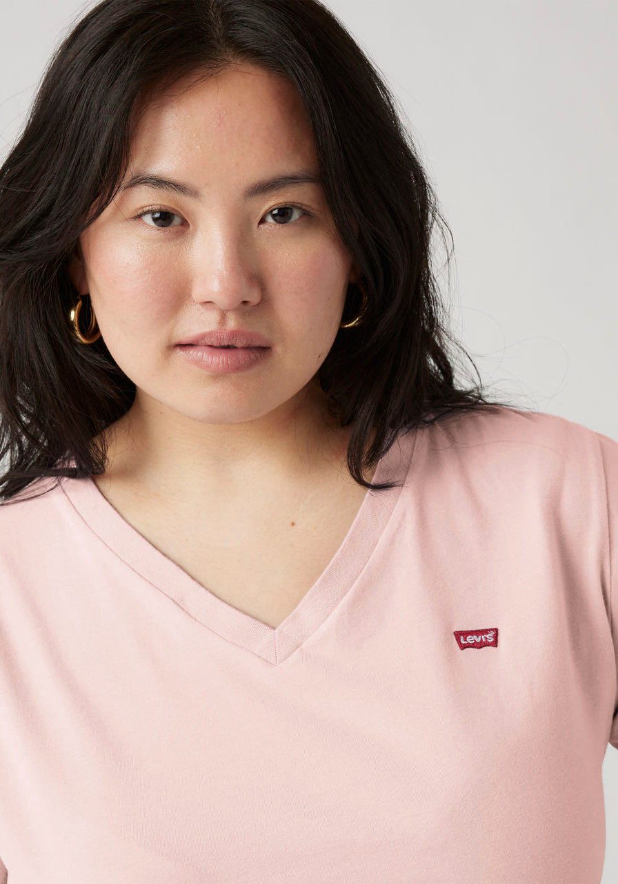 Levi's® Plus V-Shirt V NECK TEE Figurumspielende Passform