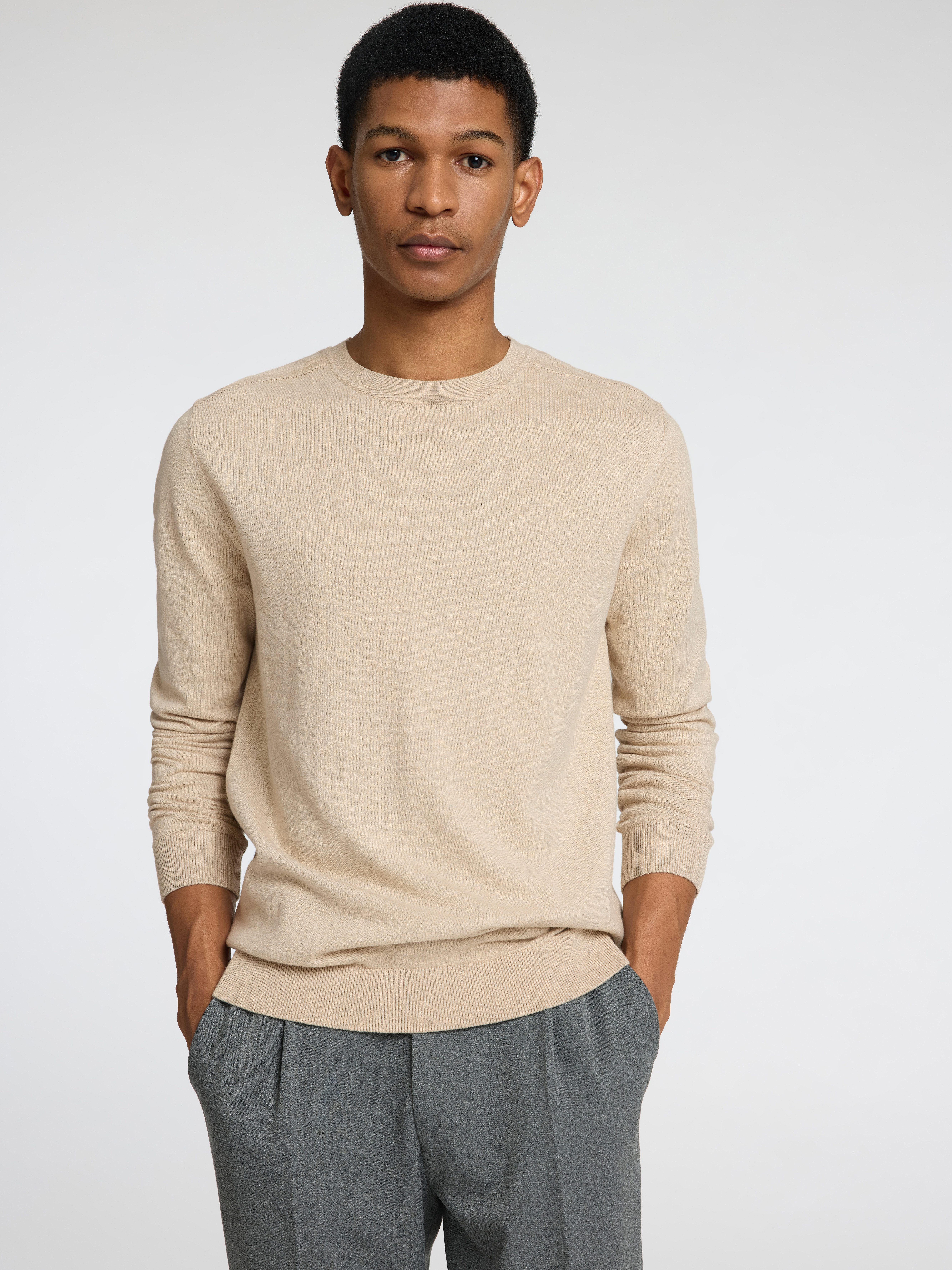 Selected Strickpullover SLHBERG CREW NECK NOOS günstig online kaufen