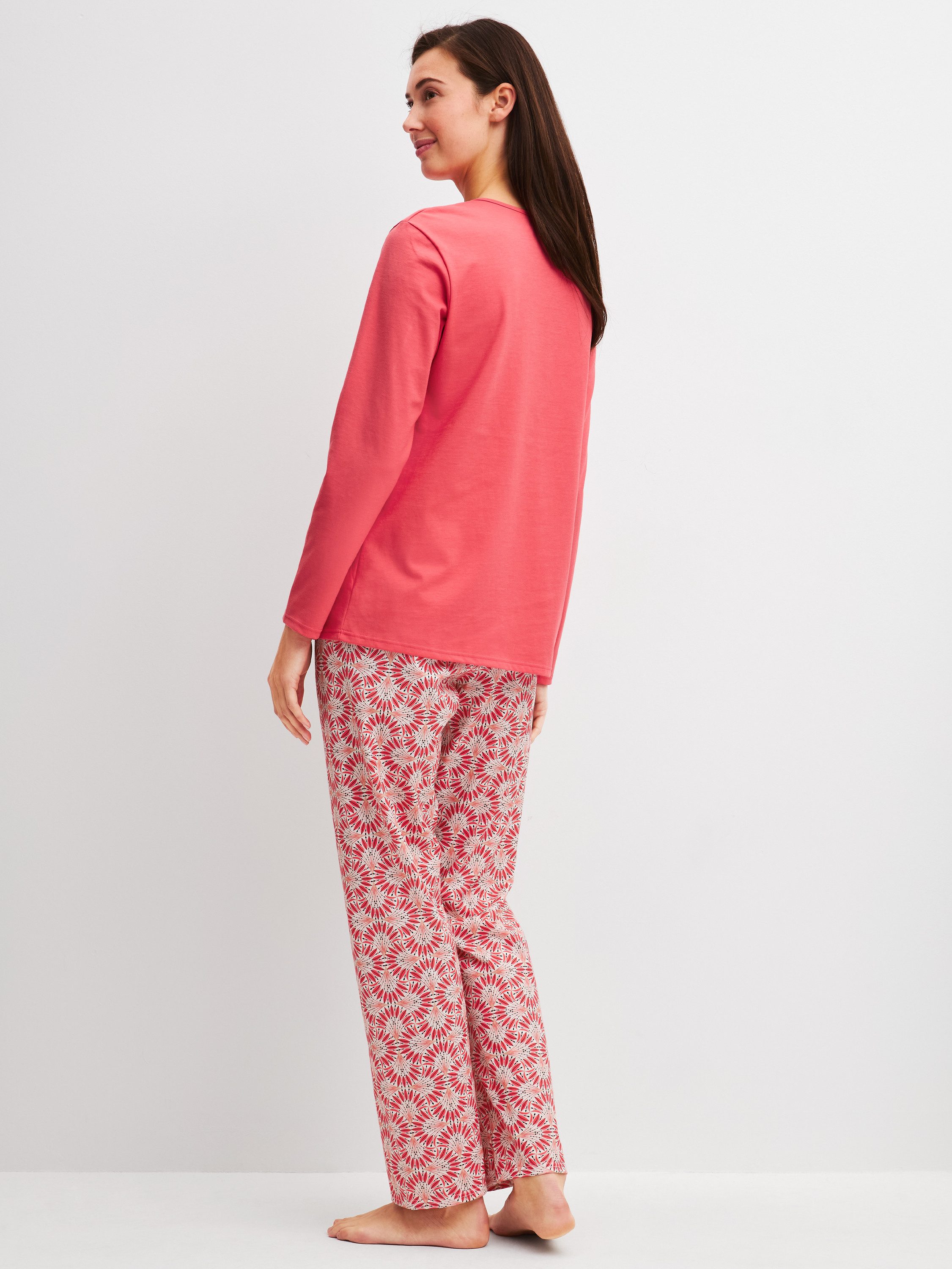 CALIDA Pyjama Cotton Special Damen (2 tlg) lang, weich und komfortabel – Bild 3 von 4