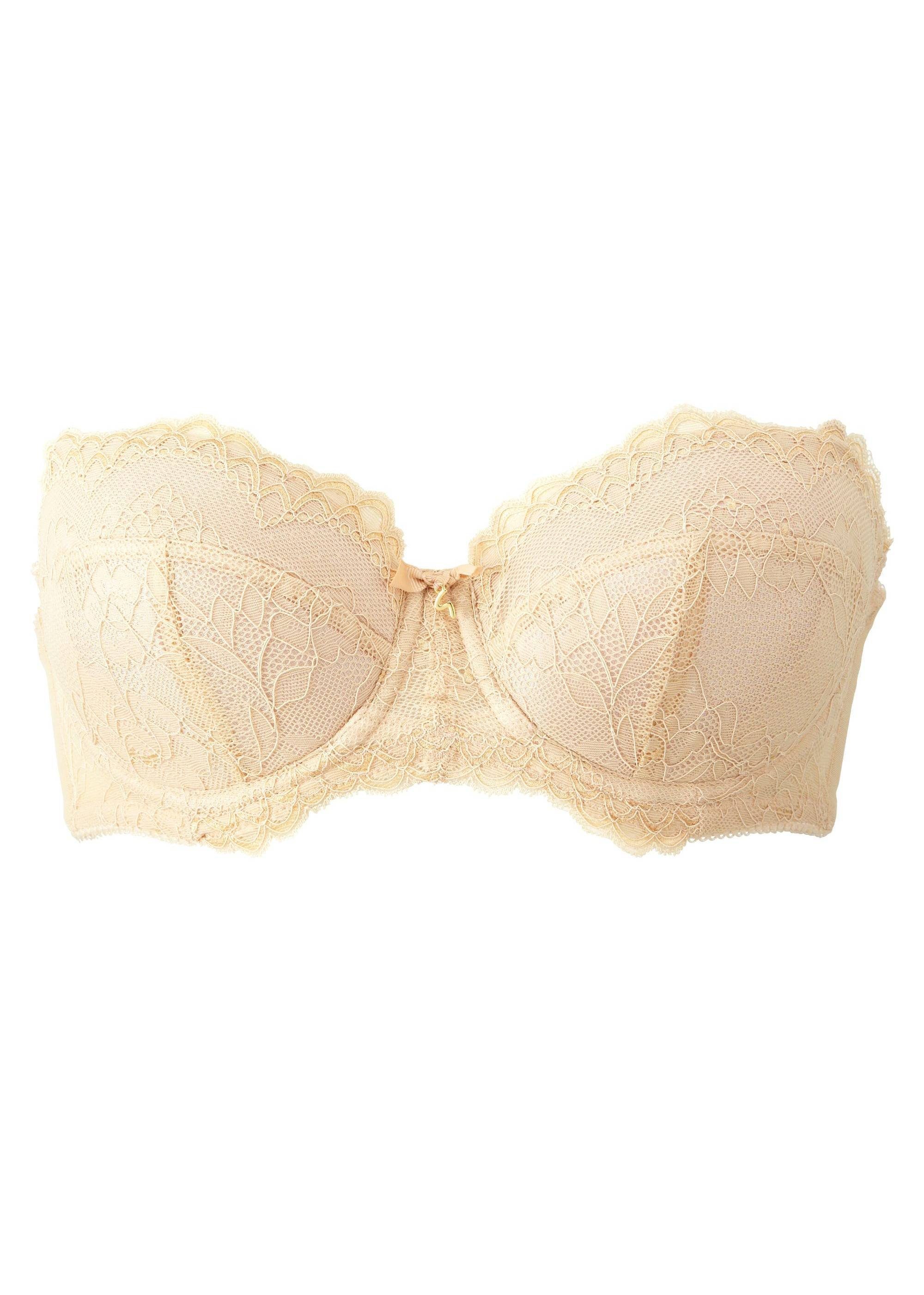 Gossard Multiway-BH Lace Trägerloser Push-Up BH natur (Bandeau BH, 1-tlg., Spitze/Netz)