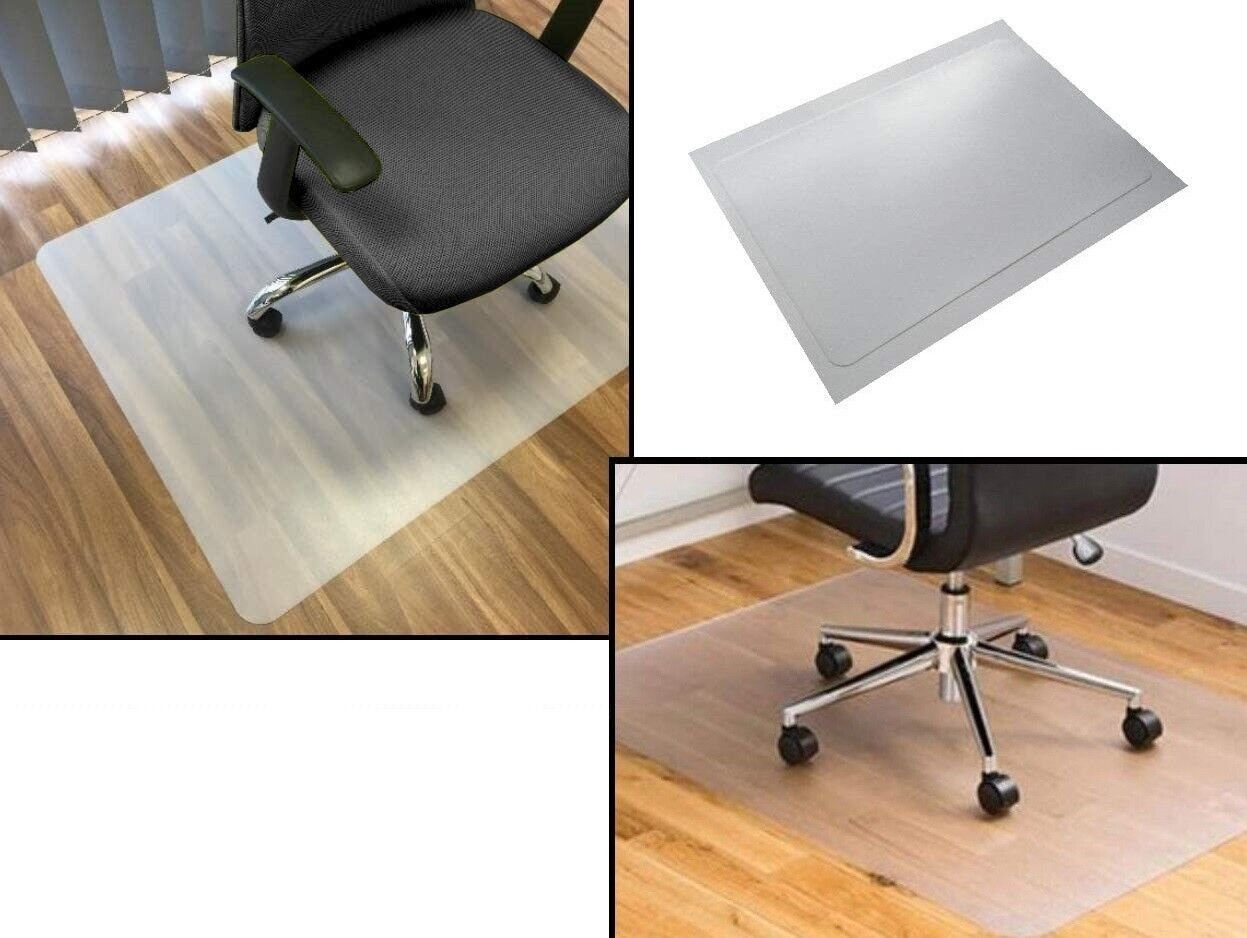 nm_trade Bodenschutzmatte Bodenschutzmatten Bürostuhlunterlage  Stuhlunterlage 120x80 cm, 120x80 cm, halbtransparent, robust, unter dem  Bürostuhl