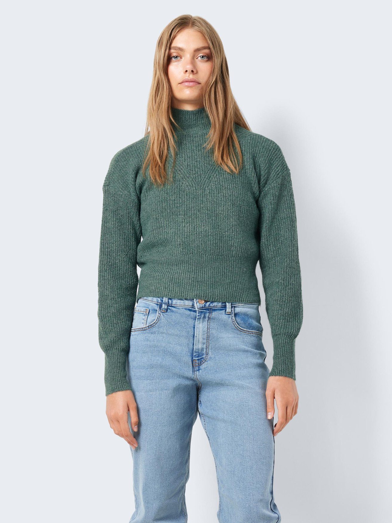 Noisy may Strickpullover Cropped Rippstrick Rundhals NMNELLA NMNELLA L/S HI günstig online kaufen