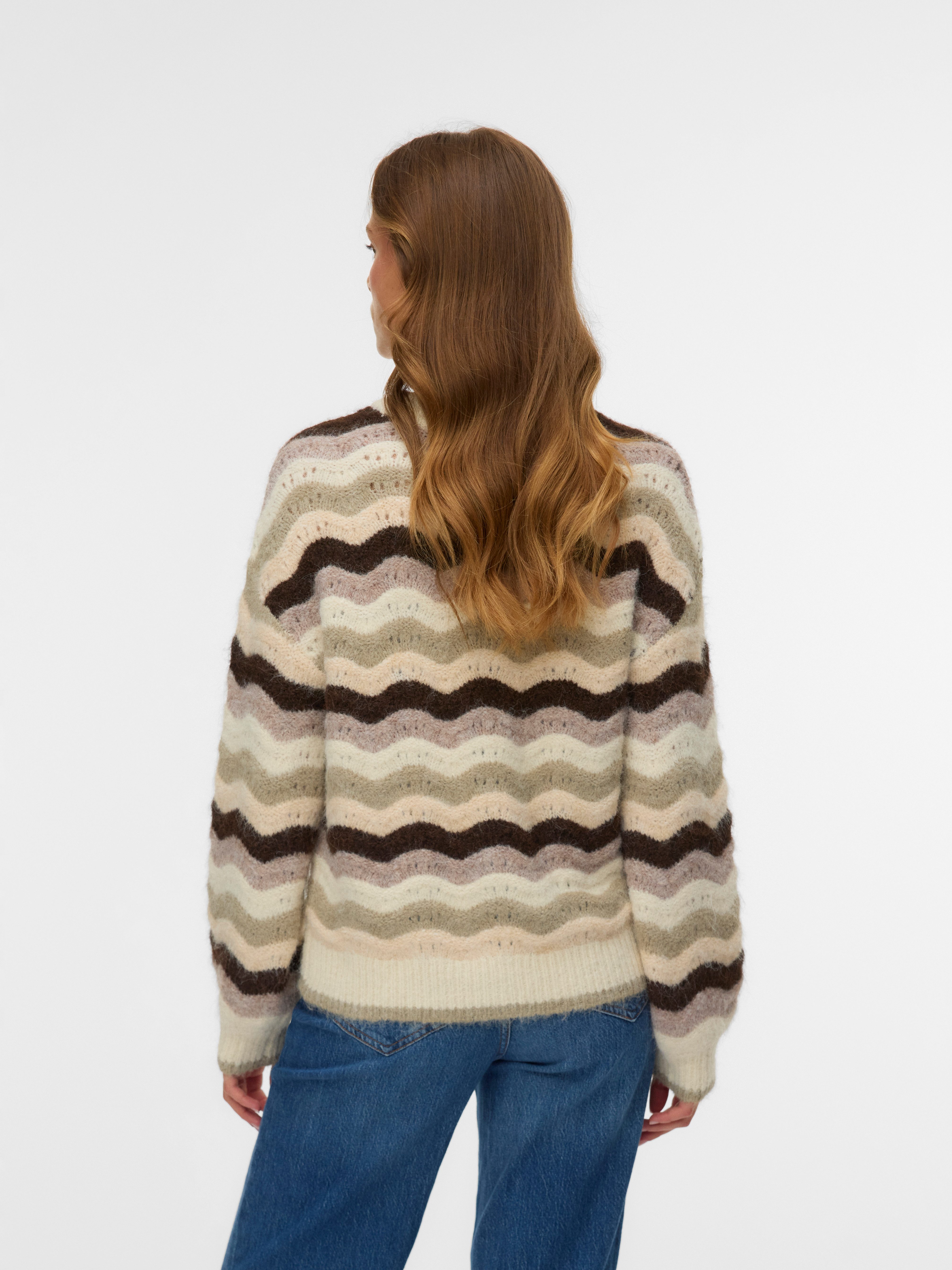 Vero Moda Strickpullover VMDOJA LS O-NECK PULLOVER BOO günstig online kaufen