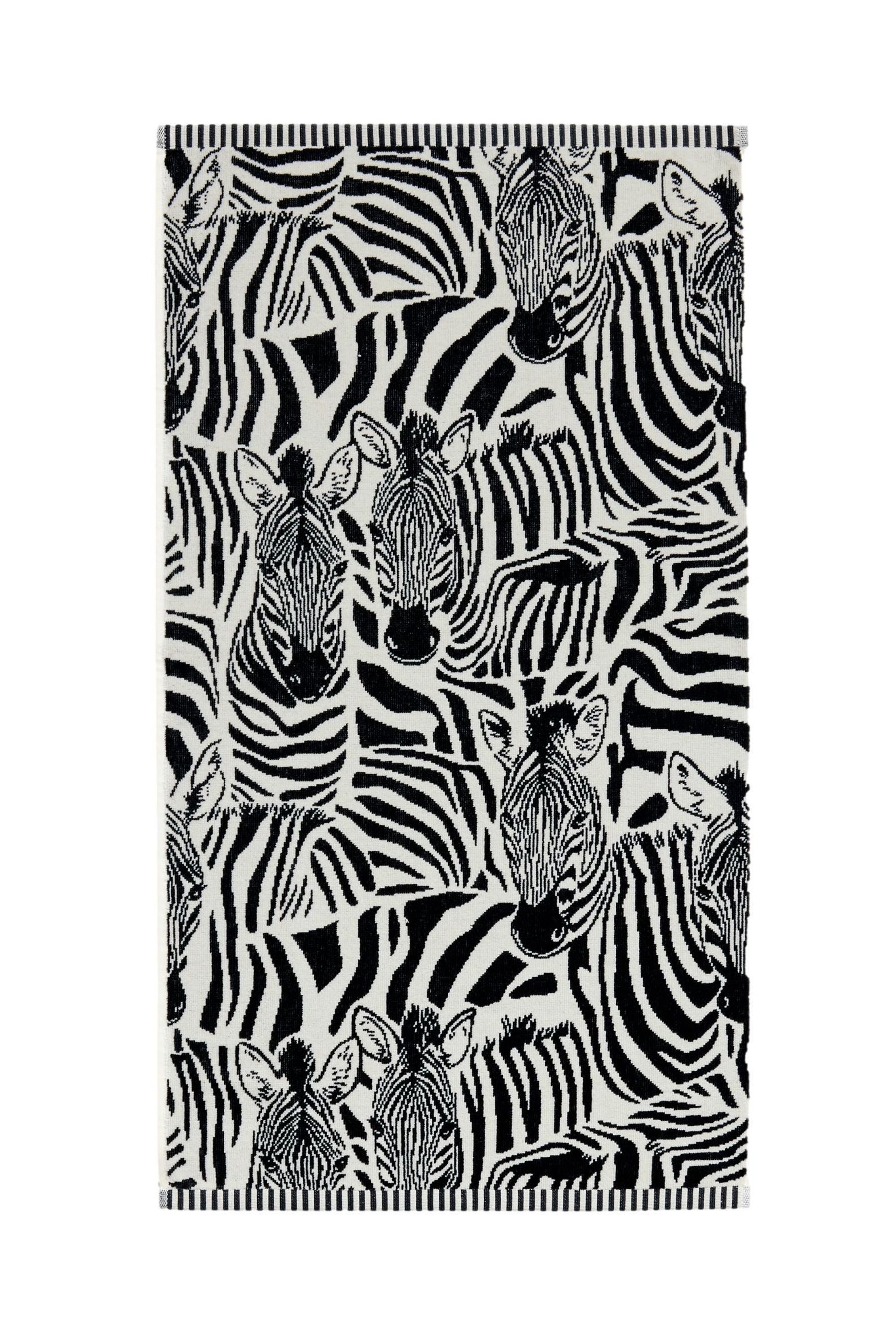 Next Handtuch Handtuch mit Zebramuster aus Baumwolle, (1-St)