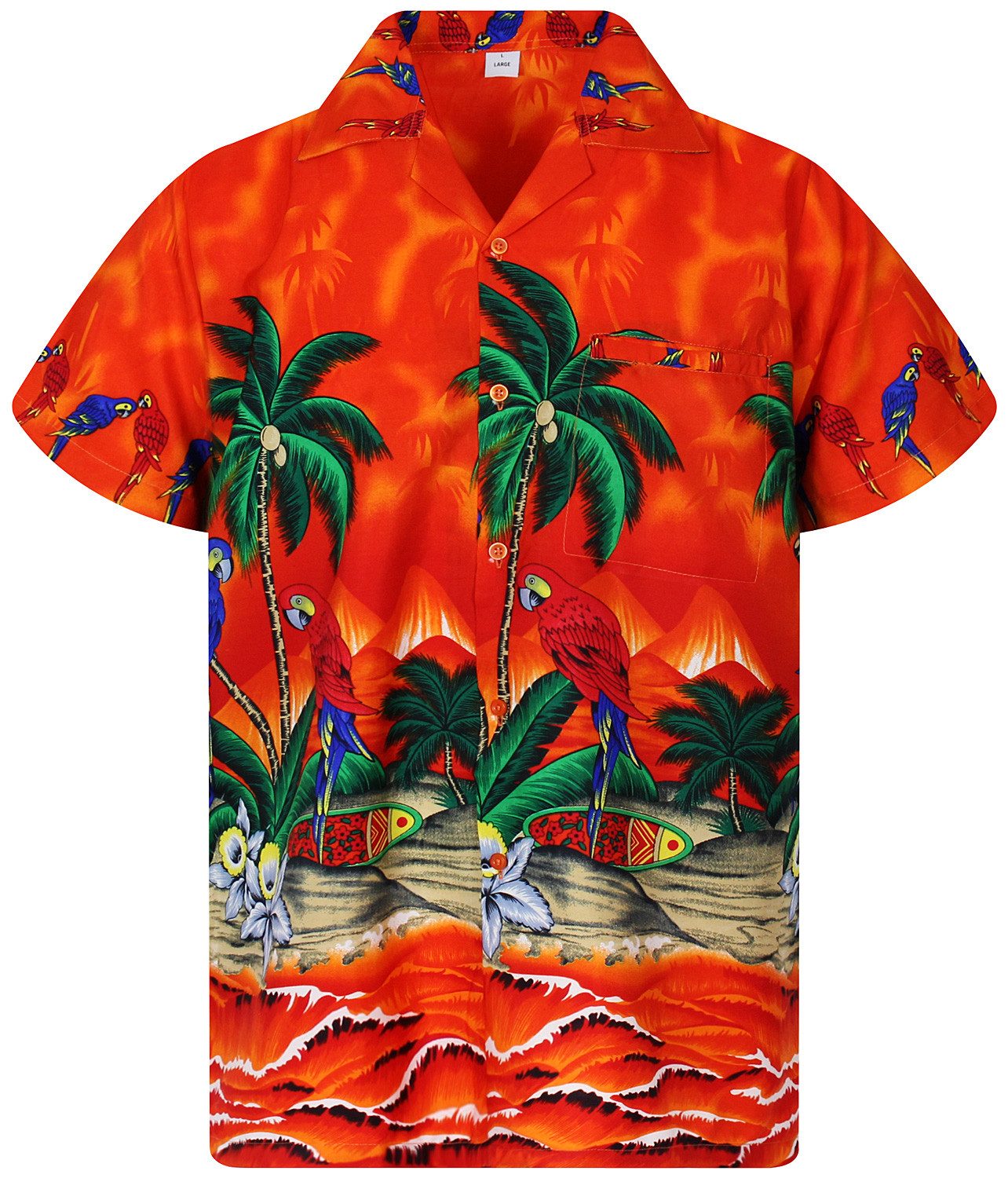 King Kameha Hawaiihemd Parrot Funky Hawaii-Hemd günstig online kaufen