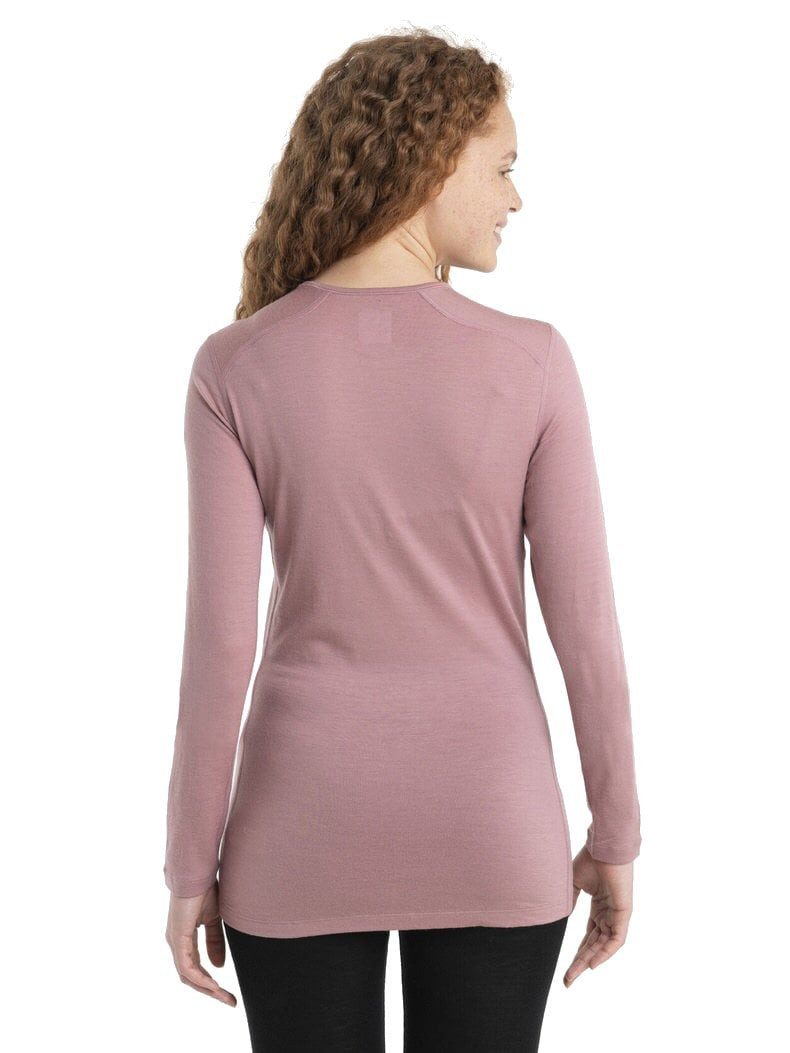 Icebreaker Langarmshirt Unterwäsche 200 Oasis LS Crewe - Merinowolle, engan günstig online kaufen