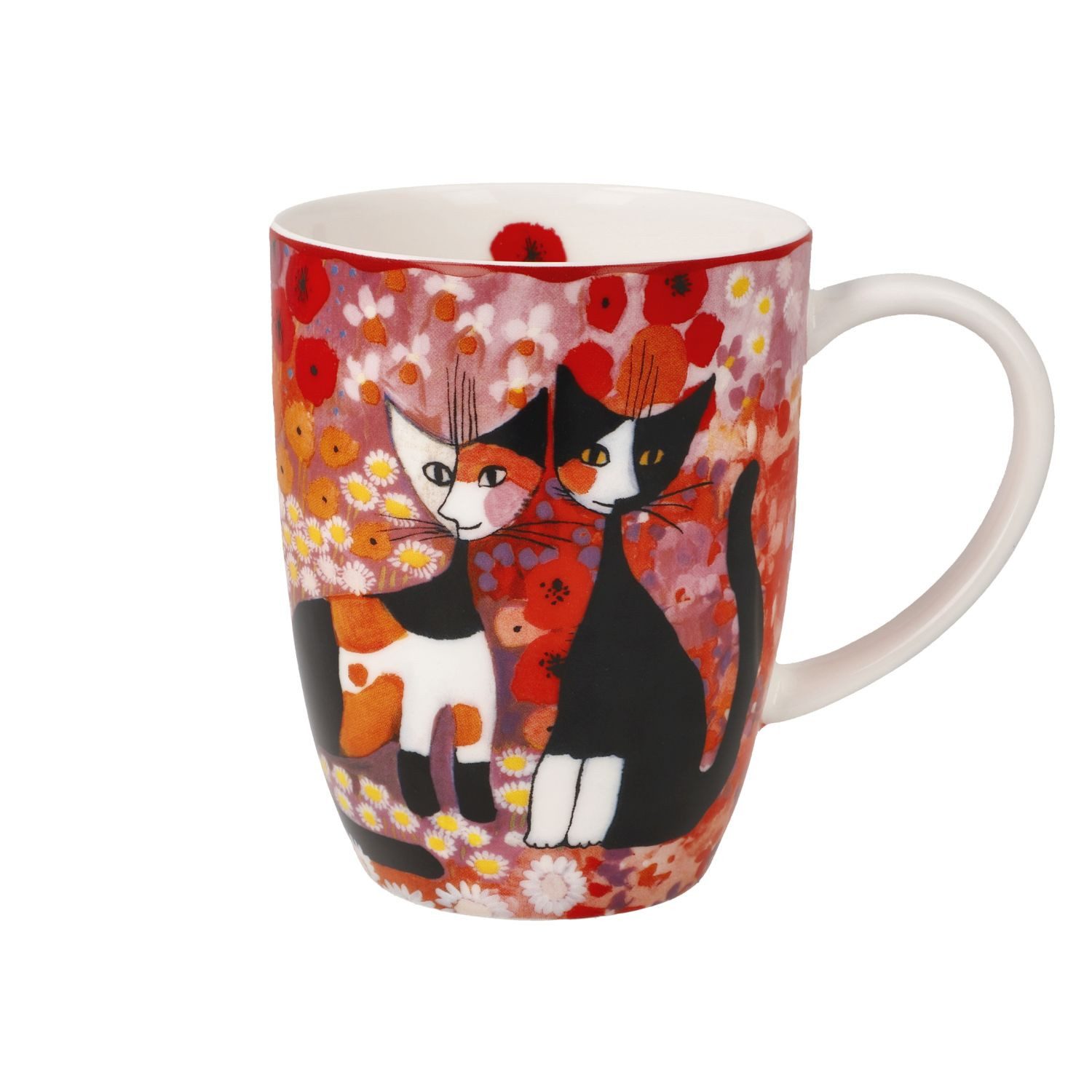 Goebel Tasse Rosina Wachtmeister, Fine Bone China, in Geschenkbox, Bunt, Prato fiorito colorato, H: 11cm