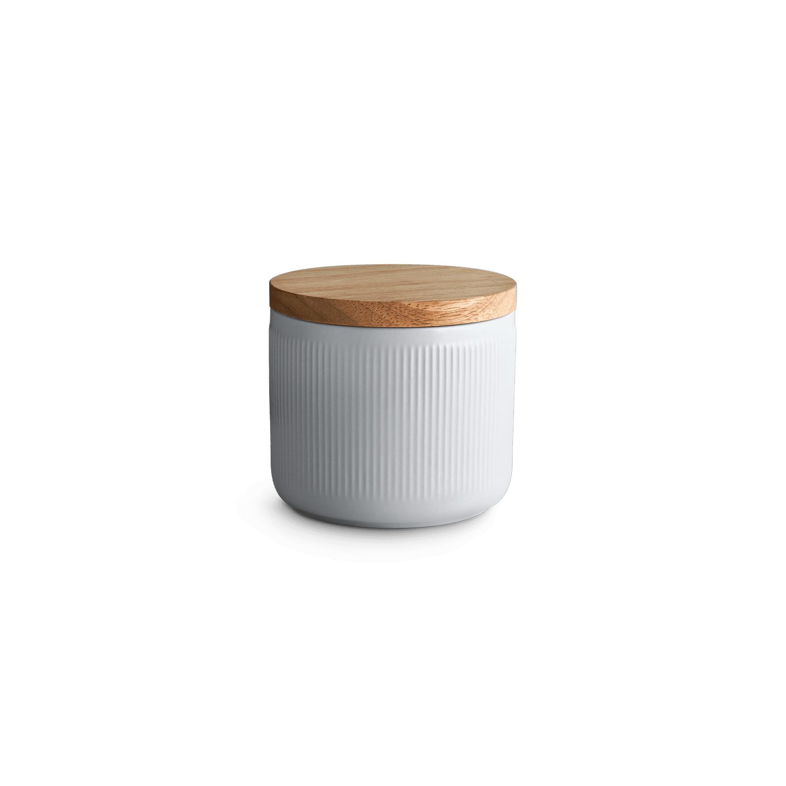Springlane Vorratsdose SPRINGLANE Keramik Vorratsdosen mit Holzdeckel Stripes, 10,1 x 9,3 cm, Keramik, Holz, Silikon