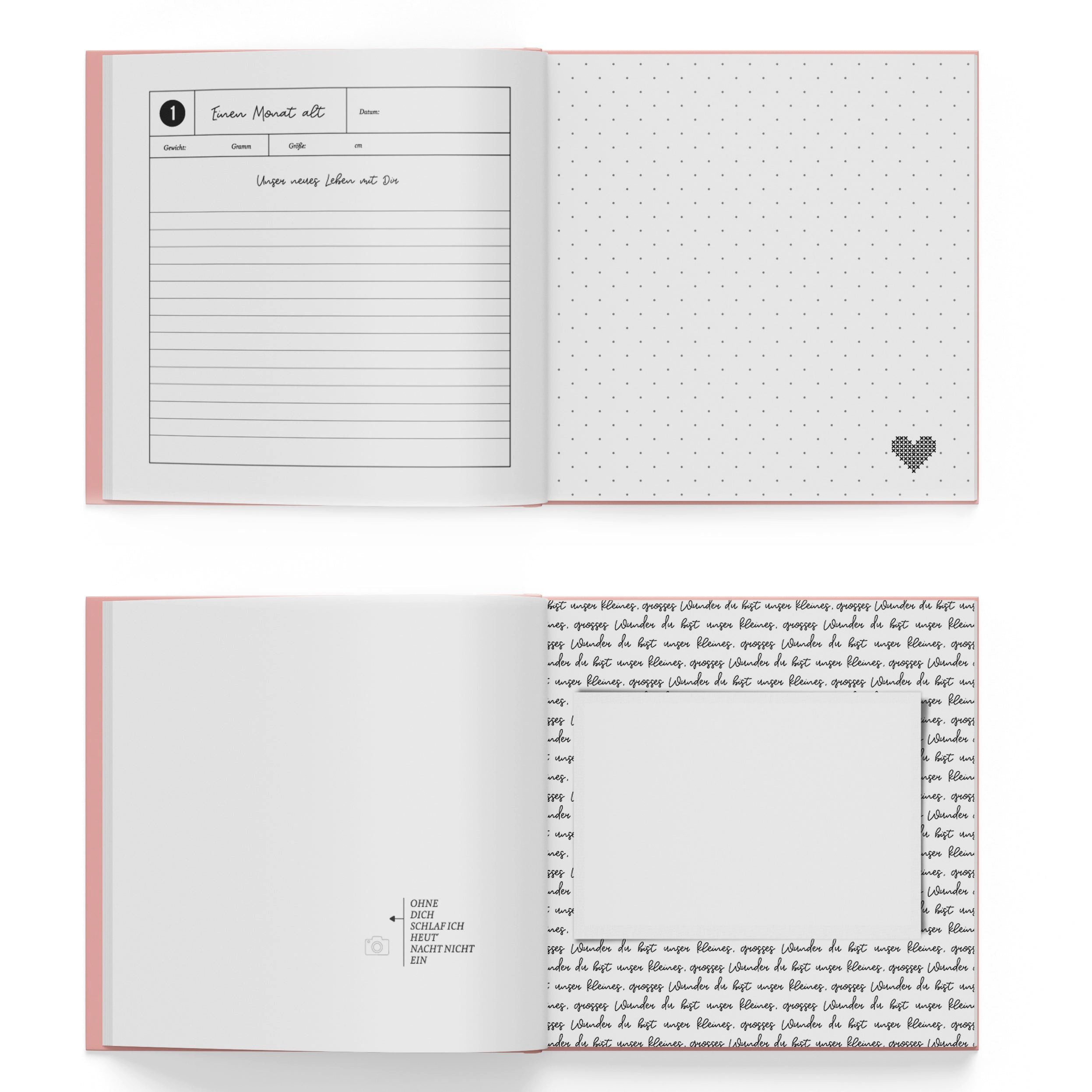 heaven+paper Fotoalbum Babyalbum Polly für frischgebackene Eltern, hochwertig verarbeitet (1-St., 1), Hergestellt in Deutschland