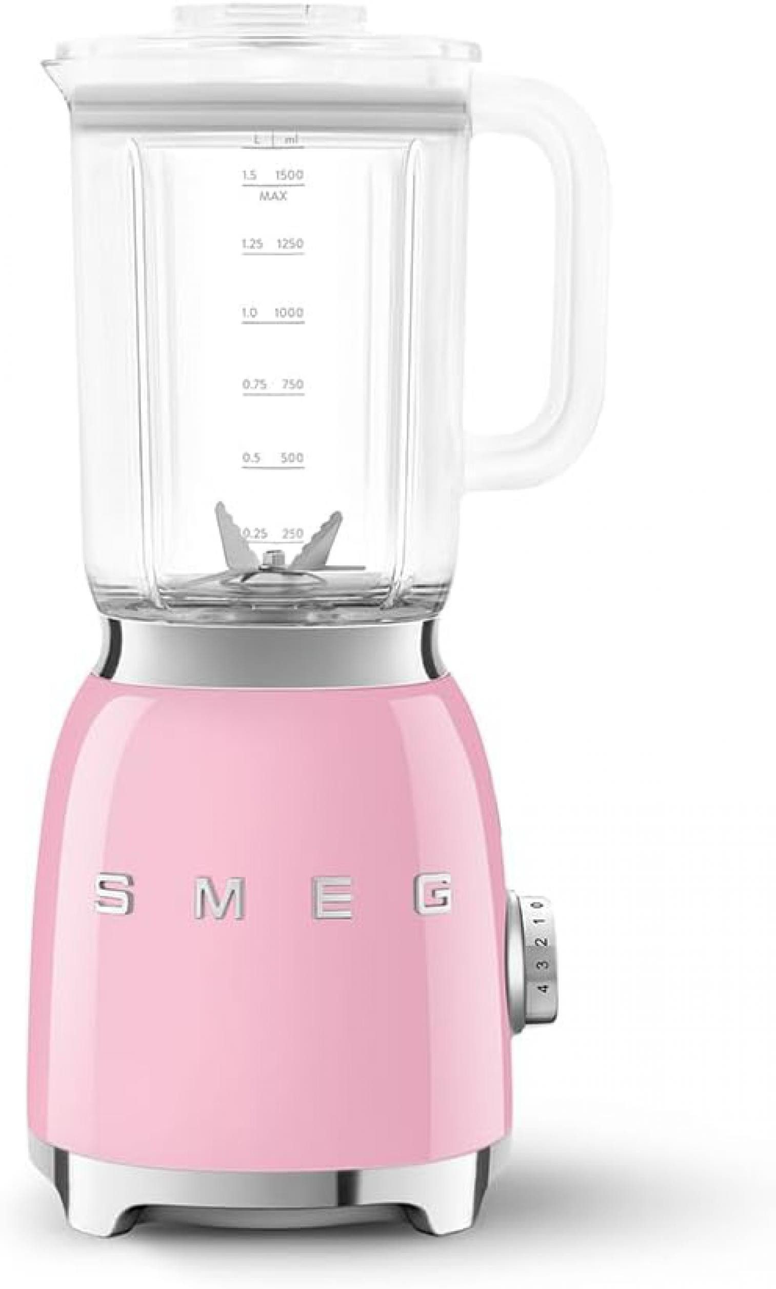 Smeg Standmixer BLF03PKEU Standmixer Cadillac Pink 50s Style, 800.0 W